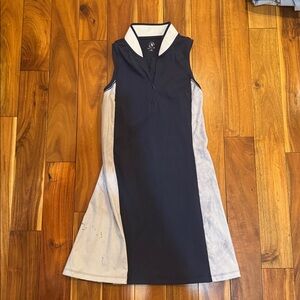 Black and White Sleeveless Dress tennis dress pickleball golf